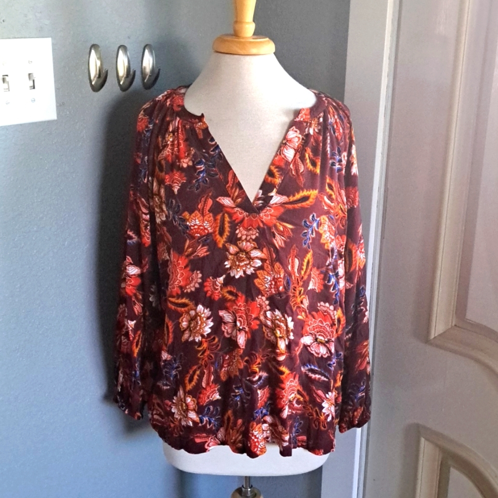 Old Navy Boho Floral Top | Size XL
